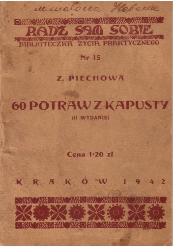 60 potraw z kapusty - Z. Piechowa