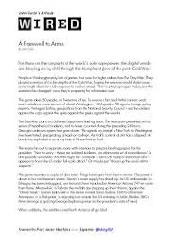 A Farewell to Arms - John Carlin