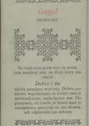 Aforyzmy - Mikołaj Gogol