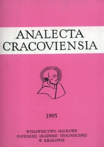 Analecta Cracoviensia 1995. Tom 27 - Lucas Kamykowski, Stephanus Koperek