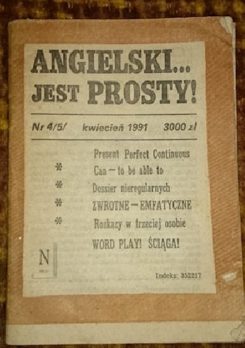 Angielski jest prosty ! Nr 4/5 kwiecień 1991