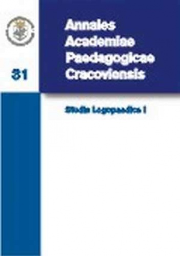 Annales Academiae Paedagogicae Cracoviensis. Tom 31. Studia Logopaedica I - Teodezja Rittel