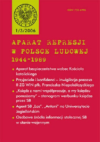 Aparat represji w Polsce Ludowej 1944-1989 nr (3) 1/2006 - praca zbiorowa