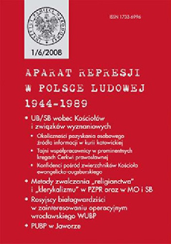 Aparat represji w Polsce Ludowej 1944-1989 nr (6) - praca zbiorowa
