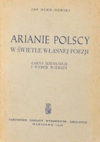 Arianie Polscy W świetle Własnej Poezji - Jan Durr-Durski