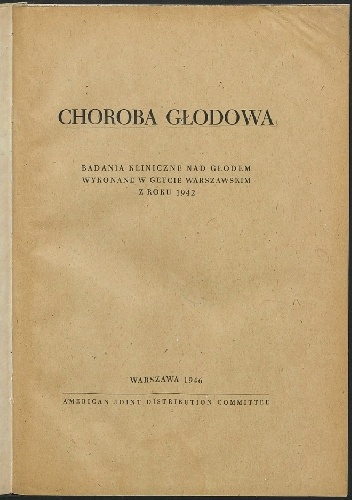 Choroba głodowa