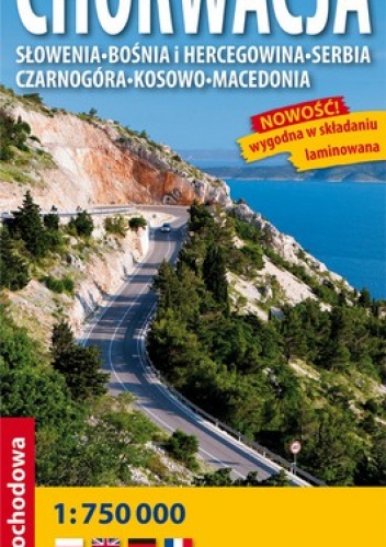 Chorwacja. Słowenia, Bosnia i Hercegowina, Serbia, Czarnogóra, Kosowo, Macedonia. Mapa samochodowa, laminowana. 1:750 000  Expressmap