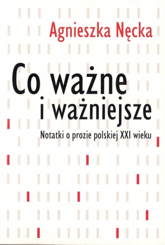 Co ważne i ważniejsze. Notatki o prozie polskiej XXI wieku - Agnieszka Nęcka