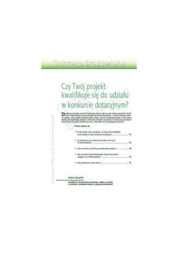 Czy Twój projekt kwalifikuje się do udziału w konkursie dotacyjnym? - Robert Barański