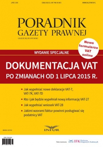 Dokumentacja VAT po zmianach od 1 lipca 2015 r - PL Infor