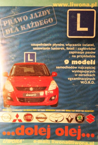 Dolej olej. Prawo jazdy dla każdego - autor nieznany