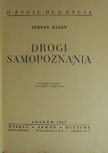 Drogi Sampoznania - Stefan Baley