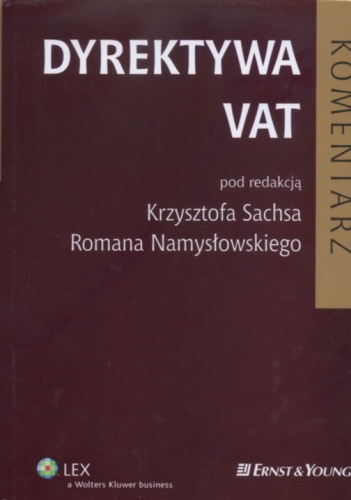 Dyrektywa VAT Komentarz - Krzysztof Sachs, Roman Namysłowski