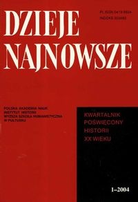 Dzieje najnowsze 1 - 2004 - Tadeusz Wolsza