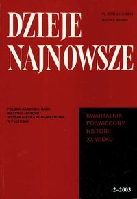 Dzieje najnowsze 2 - 2003 - Tadeusz Wolsza