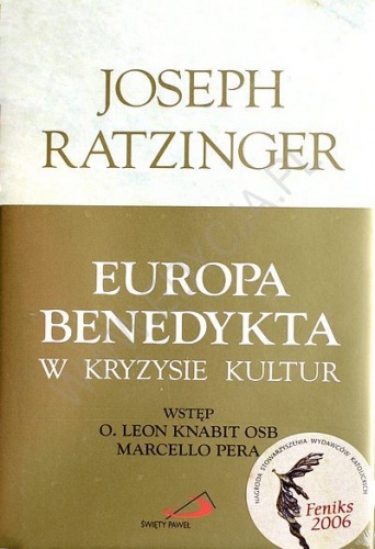 Europa Benedykta w kryzysie kultur - Benedykt XVI