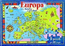 Europa. Książka z puzzlami - Justyna Naglik, Monika Tomaszewska