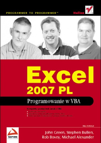 Excel 2007 PL. Programowanie w VBA