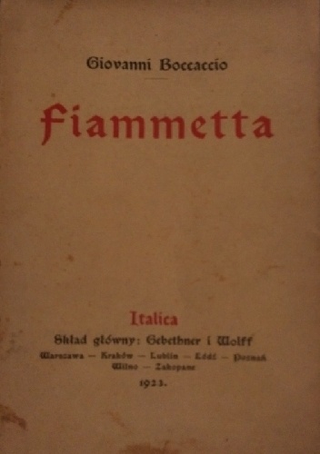Fiammetta - Giovanni Boccaccio