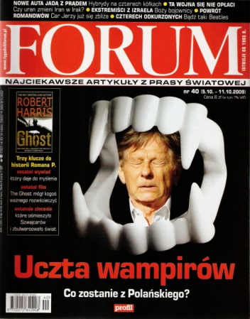 Forum, nr 40 (2302) / 5.10-11.10.2009 - Redakcja pisma Forum