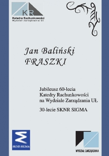 Fraszki. Jubileusz 60-lecia Katedry Rachunkowości Uniwersytetu Łódzkiego - Jan Baliński