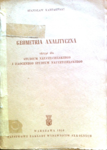Geometria analityczna - Stanisław Kartasiński