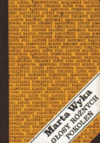 Głosy różnych pokoleń - Marta Wyka