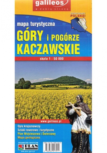 Góry i Pogórze Kaczawskie. Mapa Plan 1:50 000