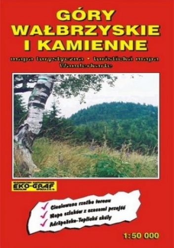 Góry Wałbrzyskie i Kamienne. Mapa turystyczna