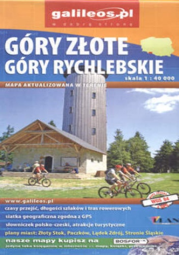 Góry Złote. Góry Rychlebskie. Mapa [Galileos\