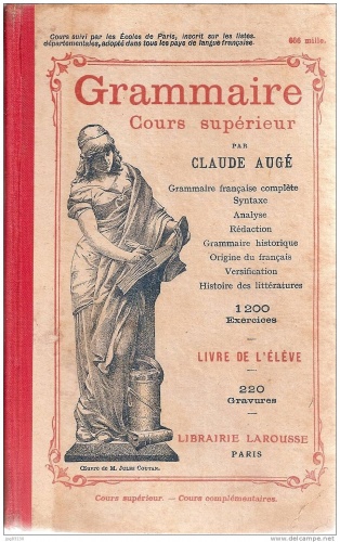 Grammaire cours supérieur - Claude Augé