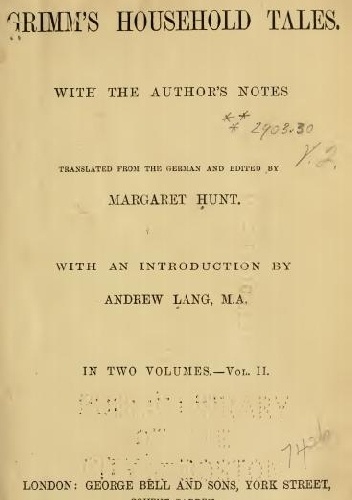 Grimm's Household Tales vol. II. - Jacob Grimm, Wilhelm Grimm