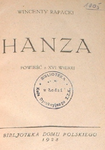 Hanza - Wincenty Rapacki