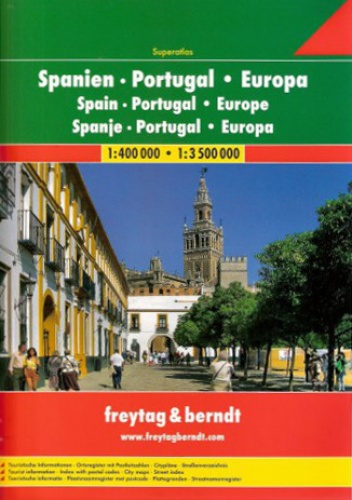 Hiszpania i Portugalia Atlas Freytag & Berndt 1:400 000 / 1:3 500 000