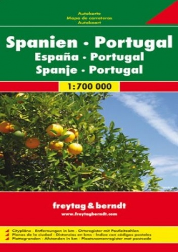 Hiszpania Portugalia. Mapa 1:700 000