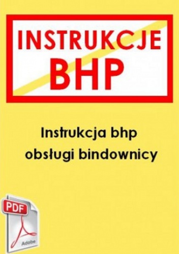 Instrukcja bhp obsługi bindownicy - Opracowanie Zbiorowe
