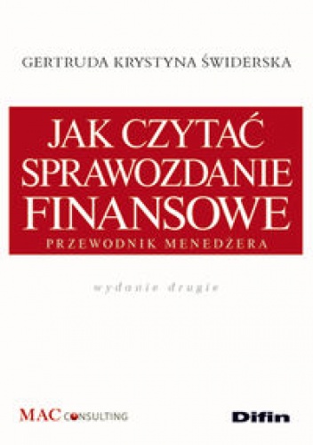 Jak czytać sprawozdanie finansowe - Gertruda Krystyna Świderska