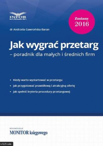 Jak wygrać przetarg  poradnik dla małych i średnich firm - Andrzela Gawrońska-Baran