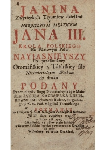 Janina - Jakub Kazimierz Rubinkowski