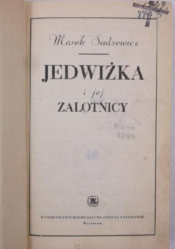 Jedwiżka i jej zalotnicy - Marek Sadzewicz