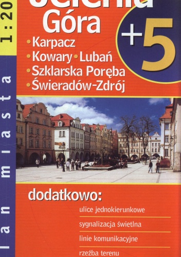 Jelenia Góra plus 5. Plan miasta. 1:20 000 Demart