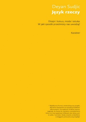 Język rzeczy - Sudjic Dejan