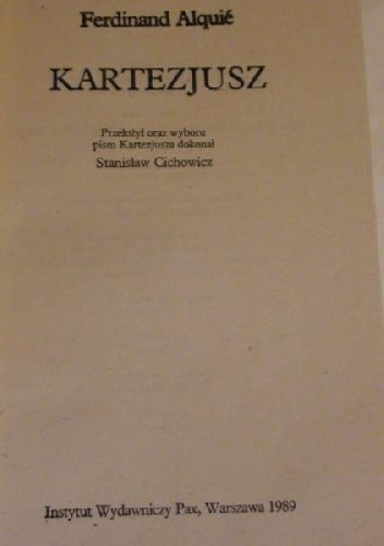 Kartezjusz - Ferdinand Alquie