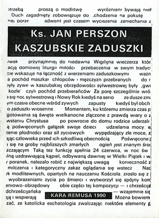 Kaszubskie Zaduszki - Jan Perszon