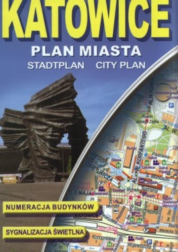 Katowice 1:20 000 , plan miasta laminowany