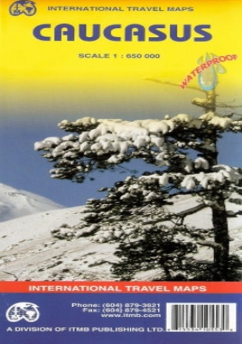 Kaukaz. Mapa ITMB 1:650 000