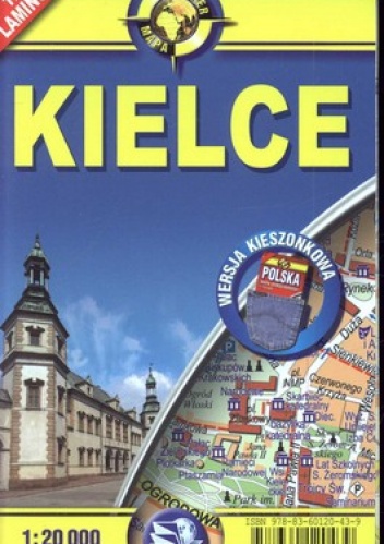 Kielce plan miasta. Laminowany. 1:20 000 ExpressMap