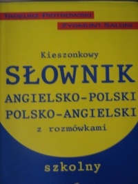Kieszonkowy słownik angielsko - polski, polsko - angielski z rozmówkami, szkolny - Zygmunt Saloni, Tadeusz Piotrowski (językoznawca)