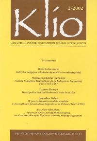 Klio. Czasopismo poświęcone dziejom Polski i powszechnym 2/2002 - Krzysztof Mikulski,  Redakcja pisma Klio
