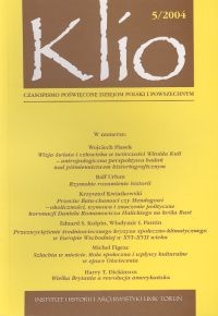 Klio. Czasopismo poświęcone dziejom Polski i powszechnym 5/2004 - Krzysztof Mikulski,  Redakcja pisma Klio